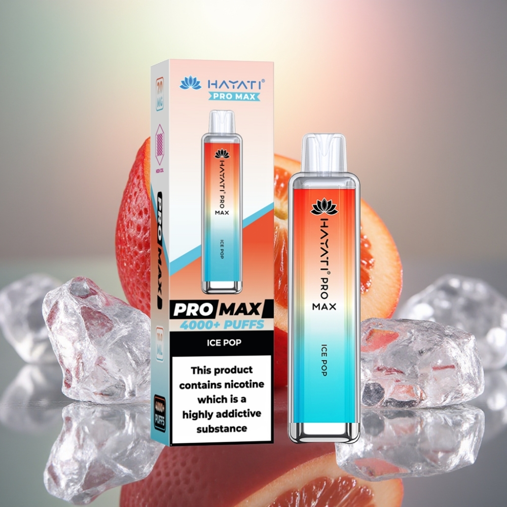 Hayati Pro Max 4000 Puffs Disposable Vape Jääpuikko 1400mAh akku 2/5 Nikotiinia