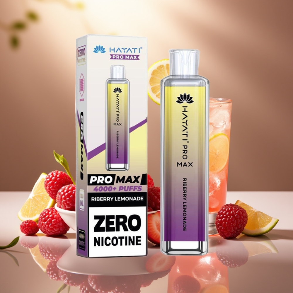 Hayati Pro Max 4000 Puffs Häkellystä Sitruunalimua Ladattava 1400mAh Akku