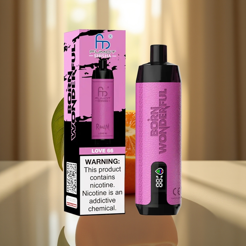 RandM Fumot Shisha 10000 Puffs Disposable Vape Rakkaus 66 18ml 850mAh