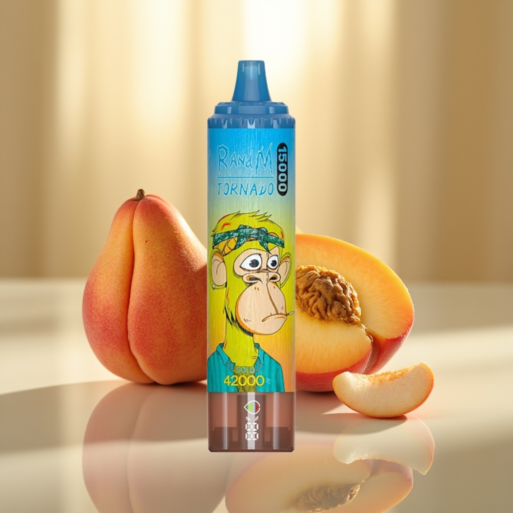 RandM Fumot Tornado 15000 Puffs 25ml Persikka Mango USB-C