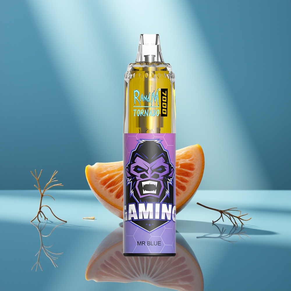 RandM Fumot Tornado 7000 Puffaa Disposable Vape Tohtori Sininen 14 ML Type-C