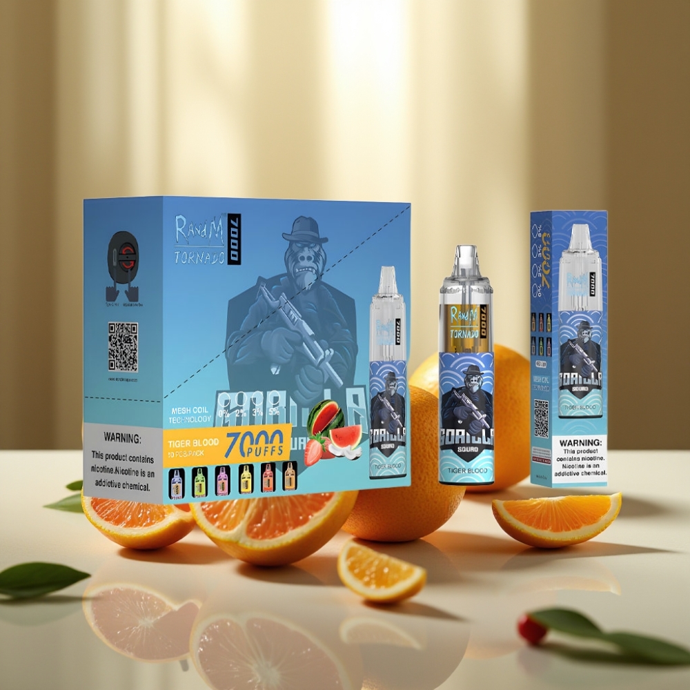 RandM Fumot Tornado 7000 Puffs Disposable Vape Tiikeriveri – 14 ML Type-C RGB