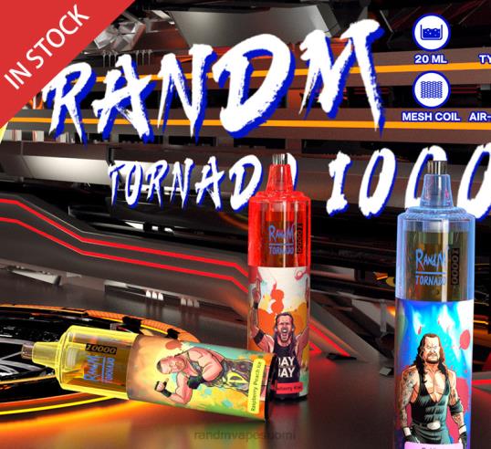 RandM Vape Factory - RandM Tornado 10000 ilmavirran säätövape laite 1kpl 020X2122 oranssi lime cocktail
