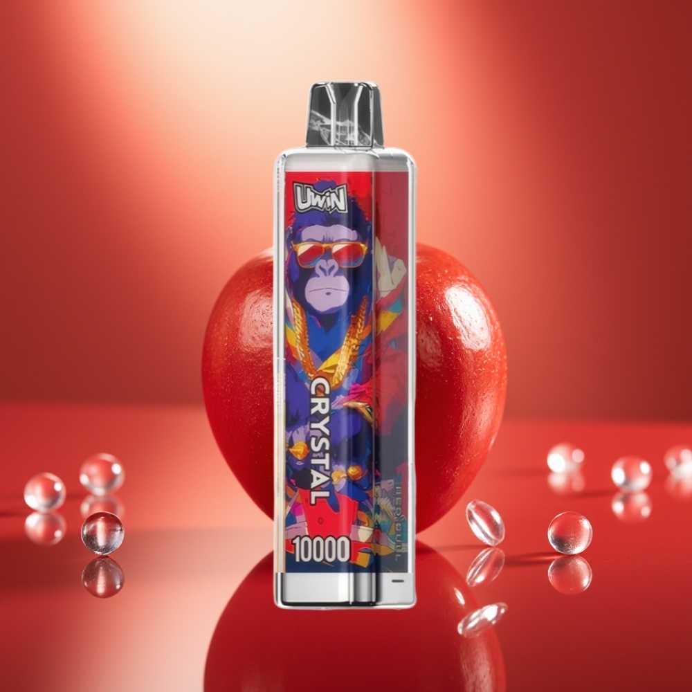 UWIN Crystal 10000 Puffs Disposable Vape Punainen Härkä – 18ml RGB-valot