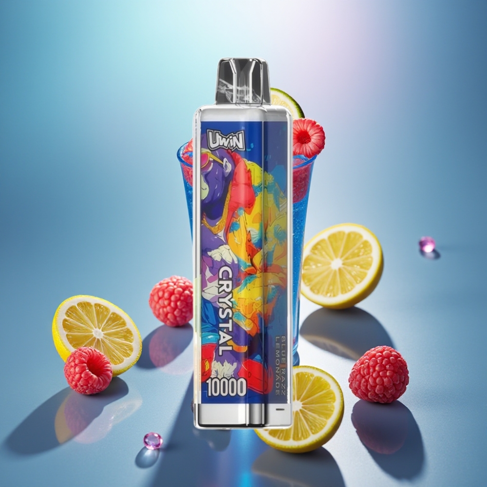UWIN Crystal 10000 Puffs Disposable Vape Sininen Vadelma Sitruunalimsa – 18ml