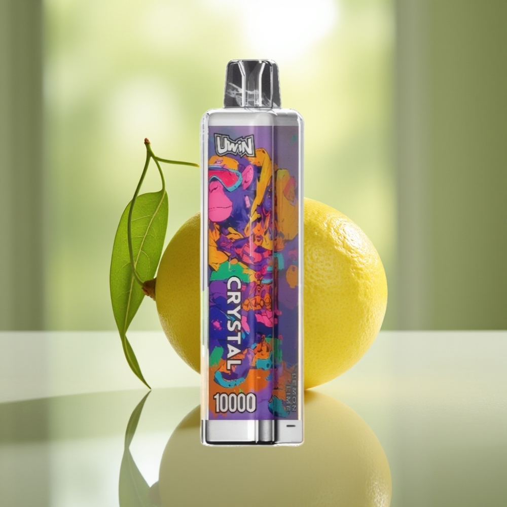 UWIN Crystal 10000 Puffs Disposable Vape Sitruuna-Lime RGB-valot 18ml