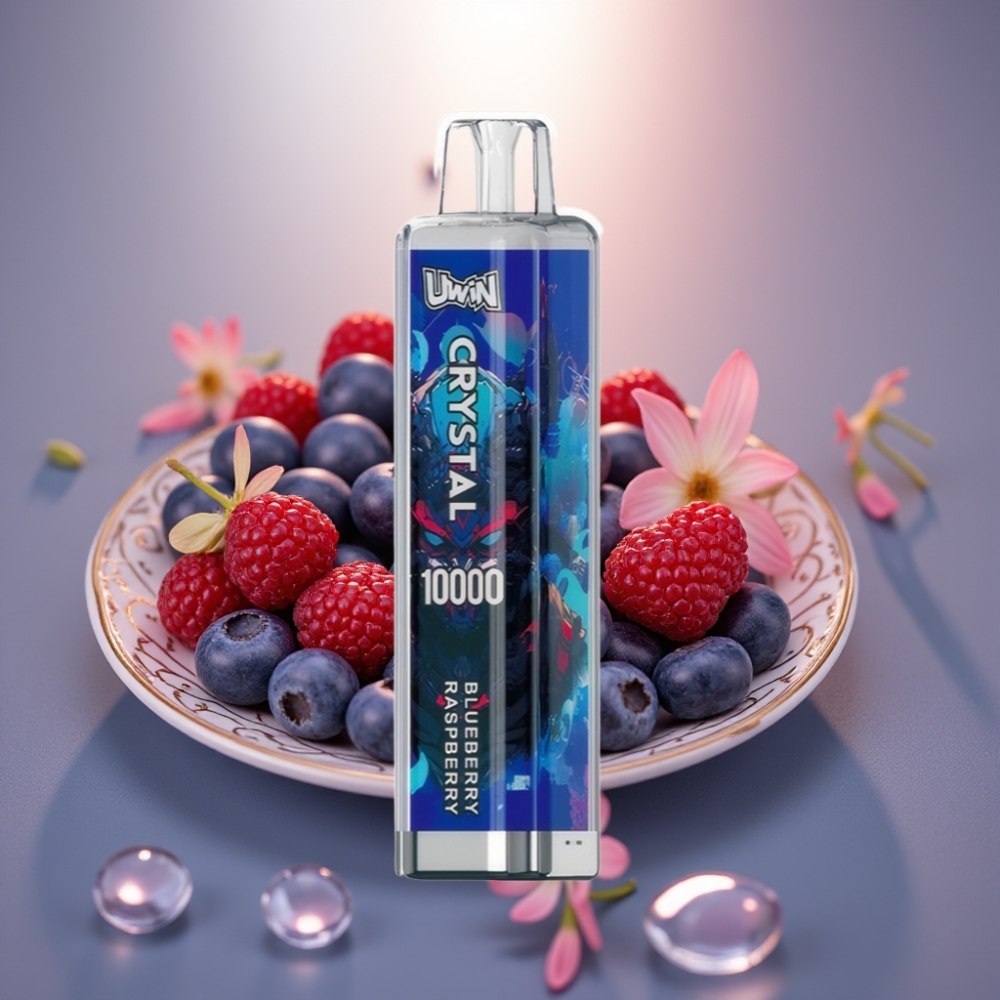 UWIN Crystal 10000 Puffs Mustikka-Vadelma 18ml Type-C-lataus