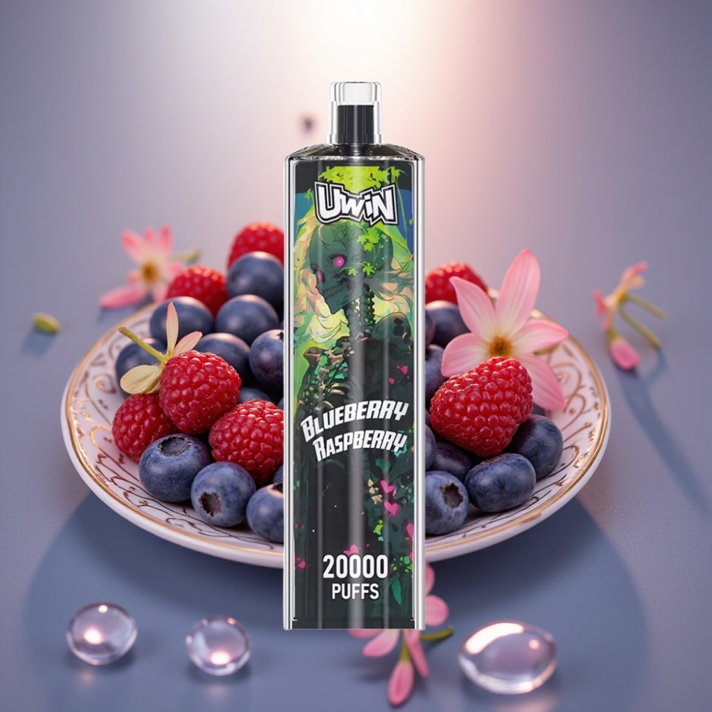 Uwin Shisha Hookah Kristalli 20000 Puffs Mustikka-Vadelma 22ml Type-C