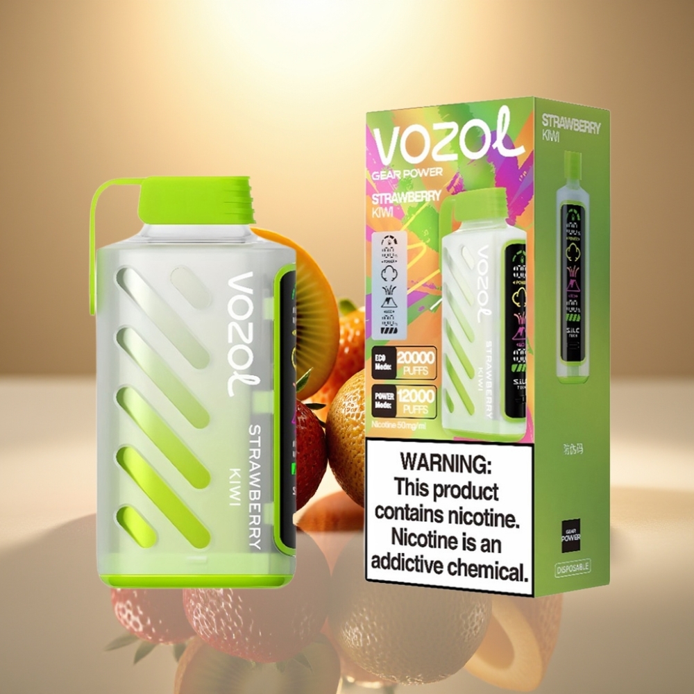 VOZOL Gear Power 20000 Puffs Dual Mesh Coil Mansikka-Kiivi