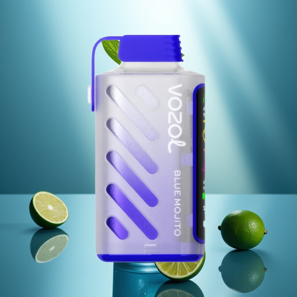 VOZOL Gear Power 20000 Puffs EKP-tila Dual Mesh -käämitys Sininen Mojito