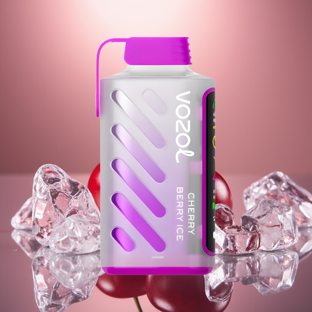 VOZOL Gear Power 20000 Puffs Kaksoisverkkokäämi Täysinäyttö Kirsikka-Marja-Jää