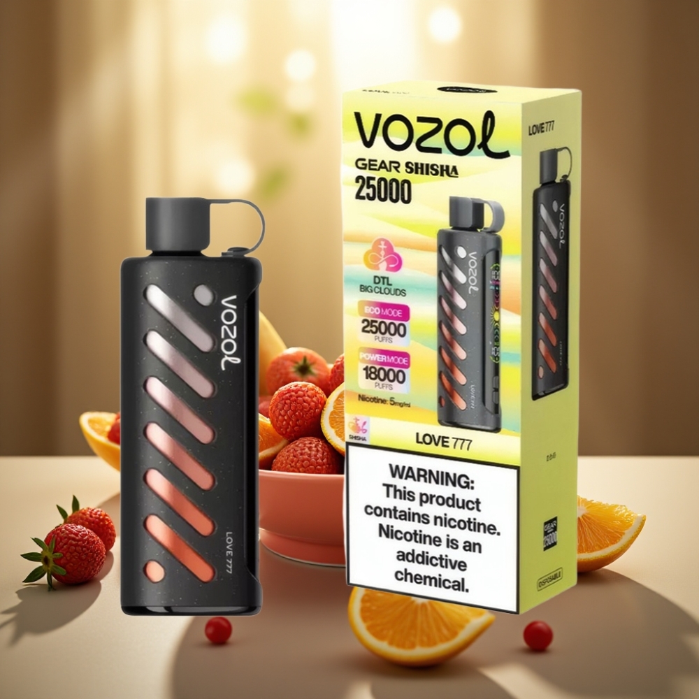 VOZOL Gear Shisha 25000 Puffs Disposable Vape Rakkaus 777  Dual Mesh Dual Modes