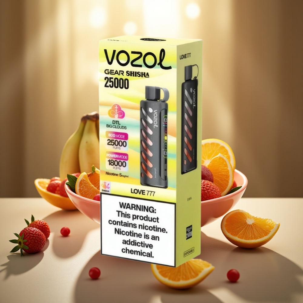 VOZOL Gear Shisha 25000 Puffs Disposable Vape Rakkaus 777  Dual Mesh Dual Modes