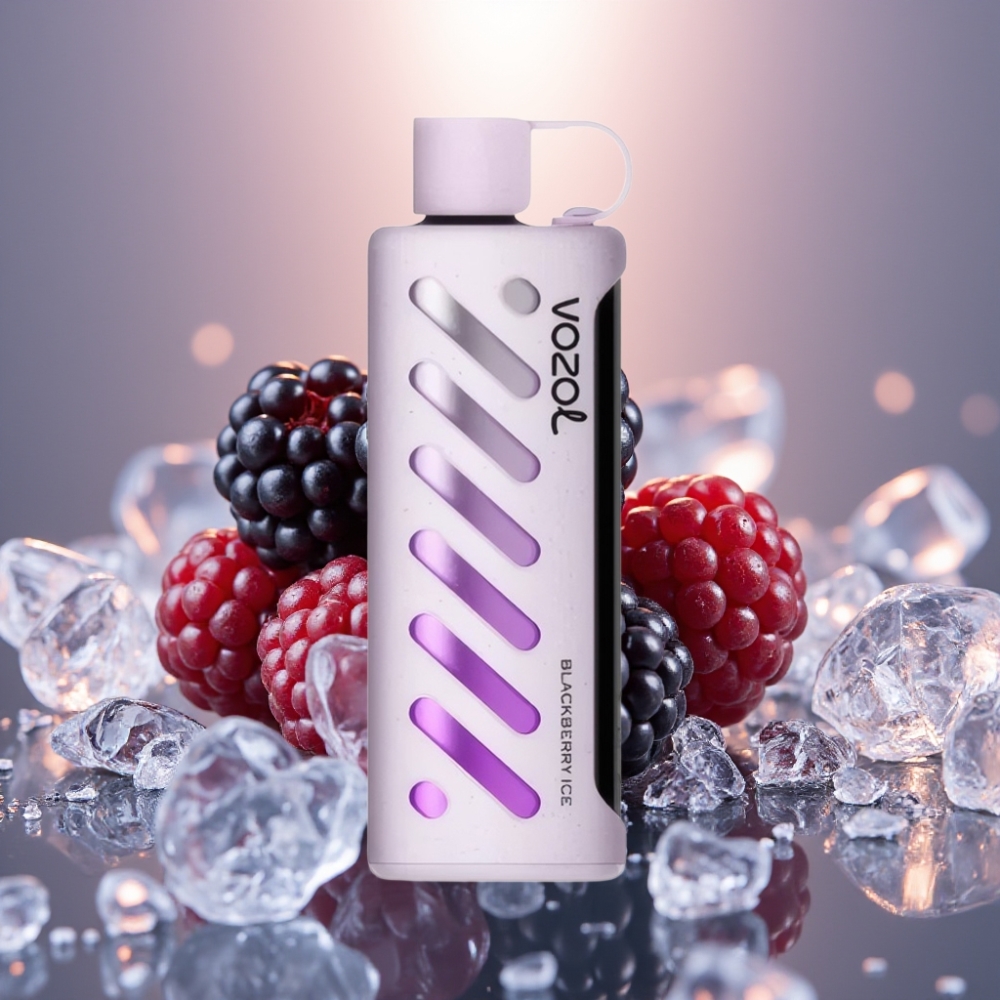 VOZOL Gear Shisha 25000 Puffs Mustajää SiLC Tech Dual Mesh