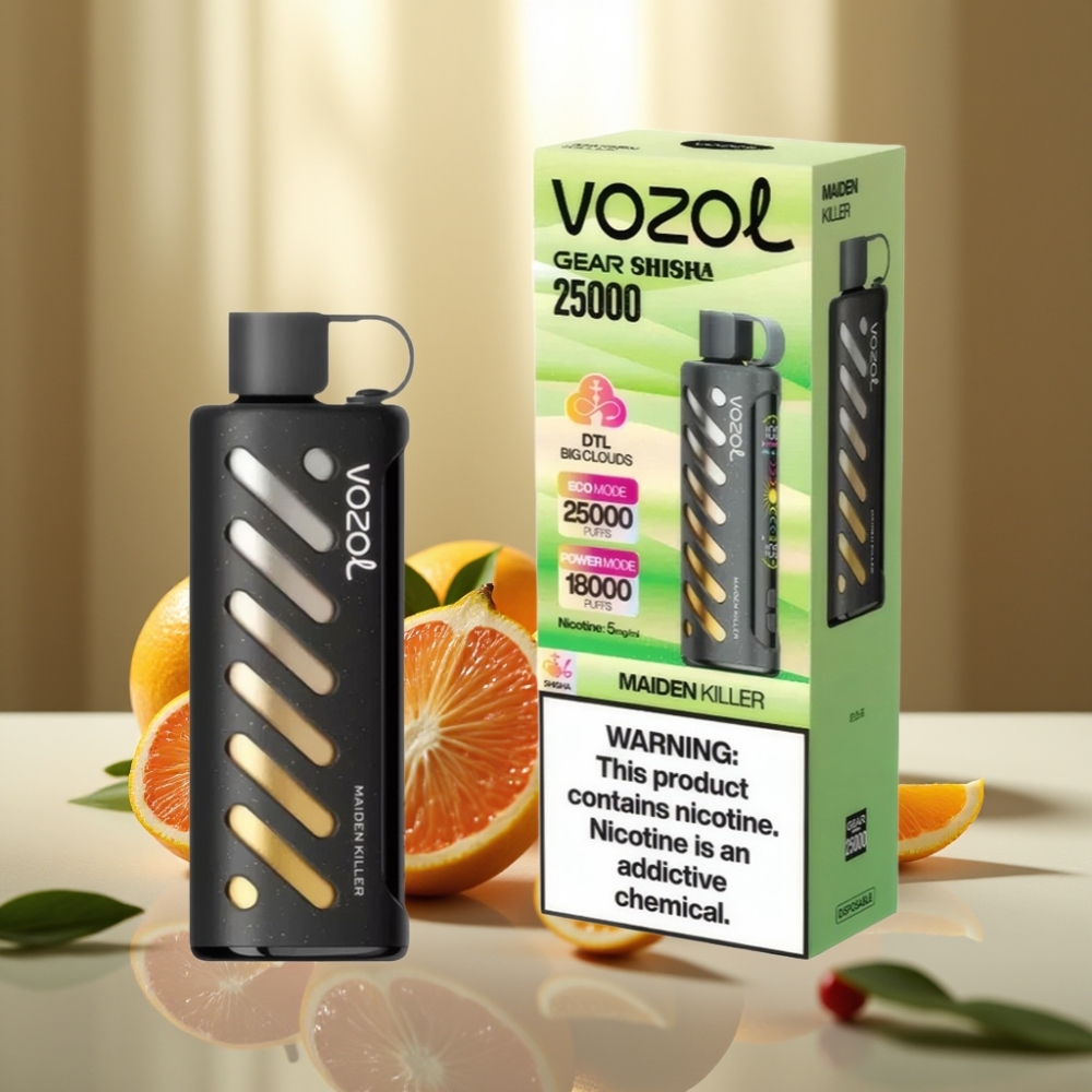 VOZOL Gear Shisha 25000 Pähkäys Kertakäyttöinen Vape Neidonmurhaaja  SiLC Tech