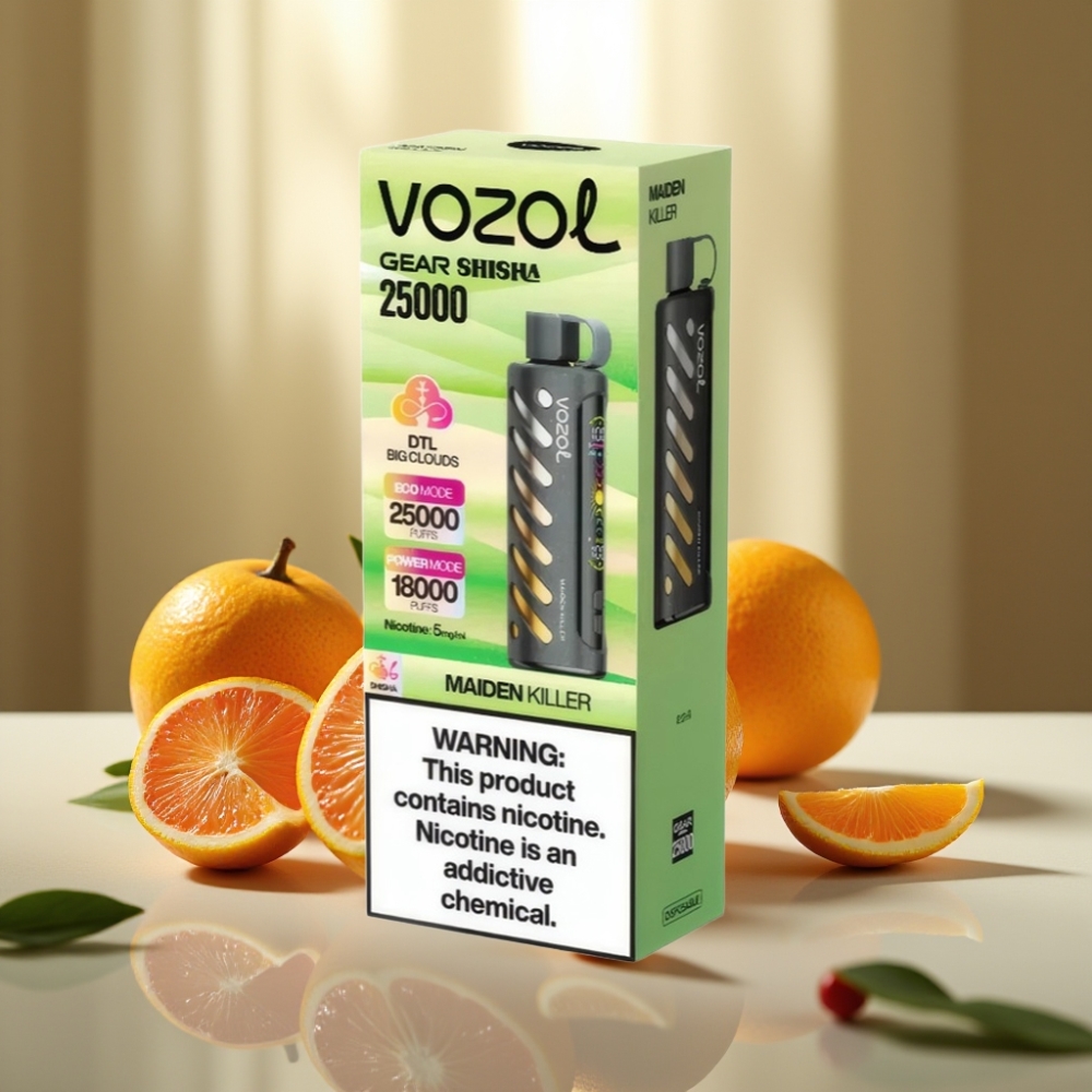 VOZOL Gear Shisha 25000 Pähkäys Kertakäyttöinen Vape Neidonmurhaaja  SiLC Tech