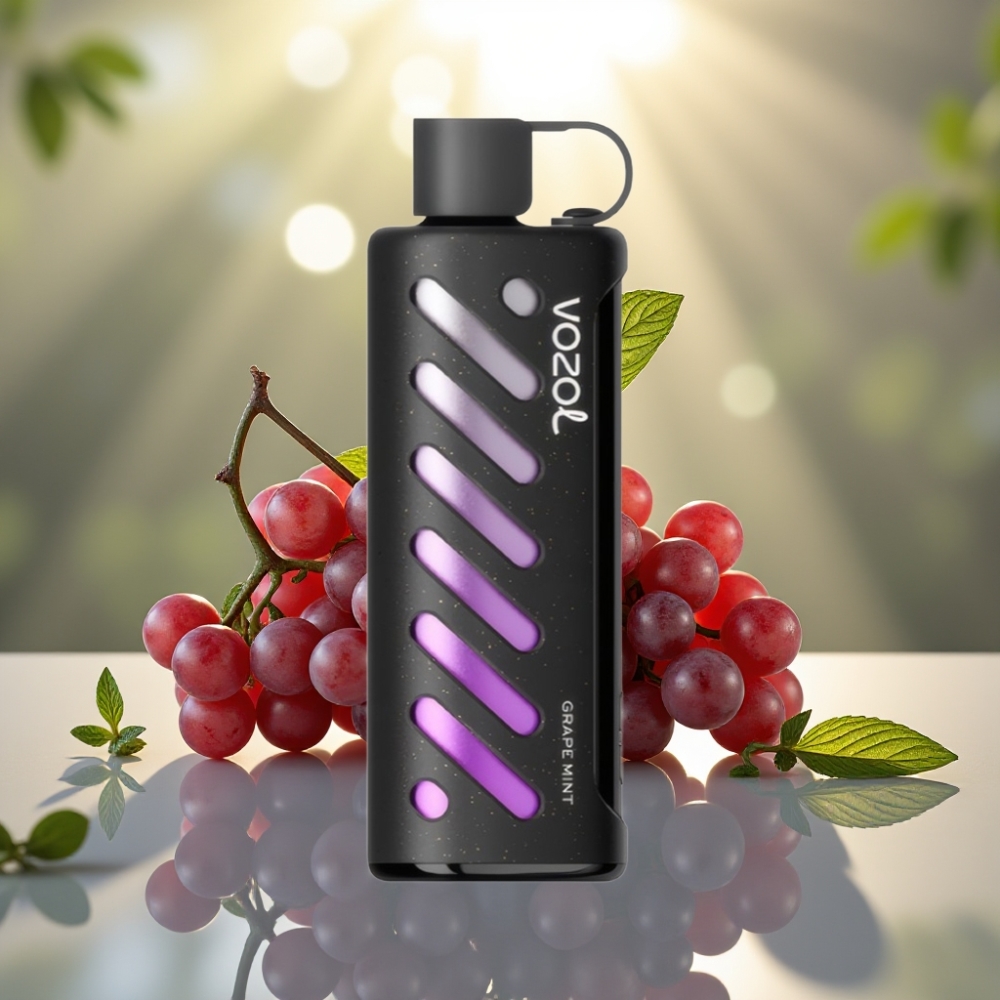 VOZOL Gear Shisha 25000 Tupaa Kertakäyttöinen Vape Viiniräätyminttu Dual Mesh Dual Modes 1000mAh