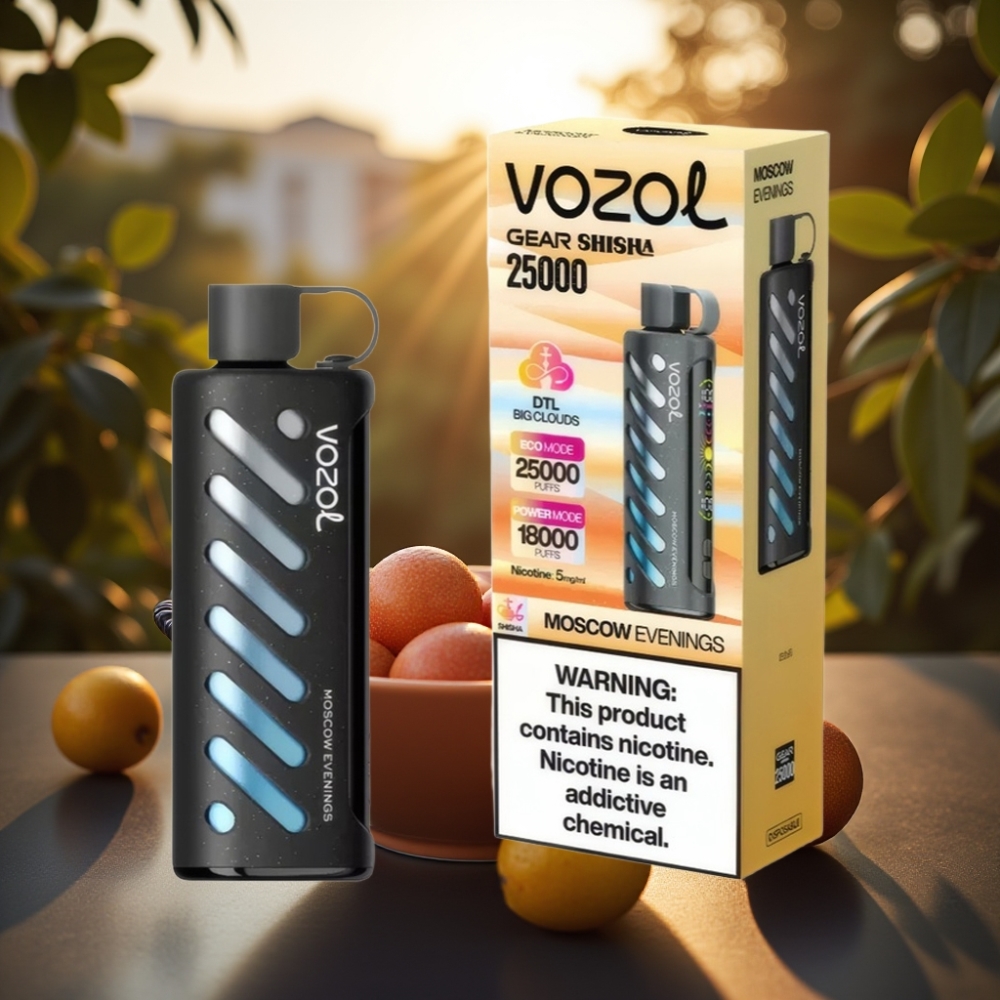 VOZOL Gear Shisha 25000 Tupakka SiLC Tech Moskovan Ilta