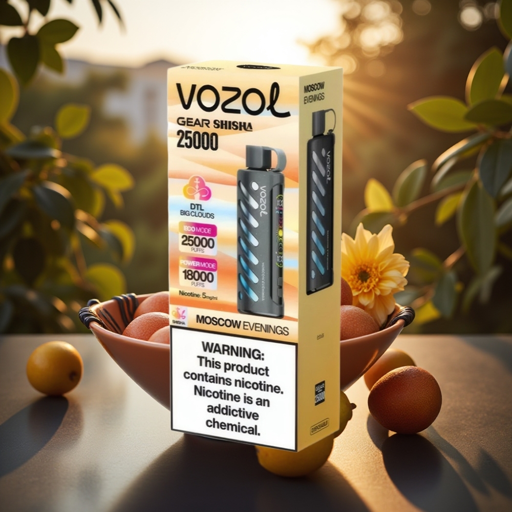 VOZOL Gear Shisha 25000 Tupakka SiLC Tech Moskovan Ilta