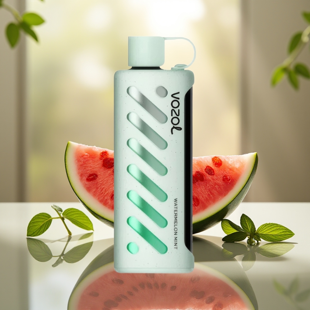VOZOL Gear Shisha 25000 Tupakka Vesimelona Mint - 1000mAh Akku Dual Mesh