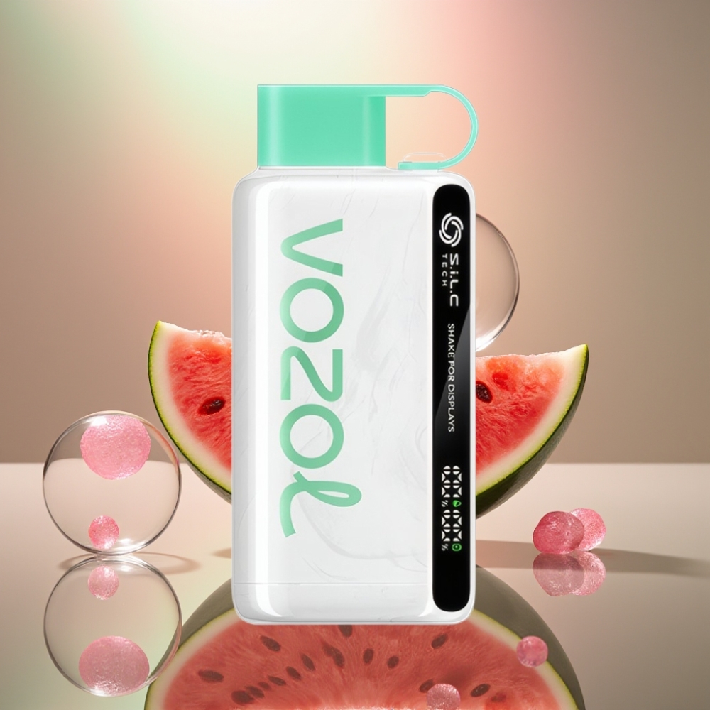 VOZOL STAR 9000/12000 Kertakäyttöhöyrytin Vesimelonirakka 650mAh  30 nopeampi lataus