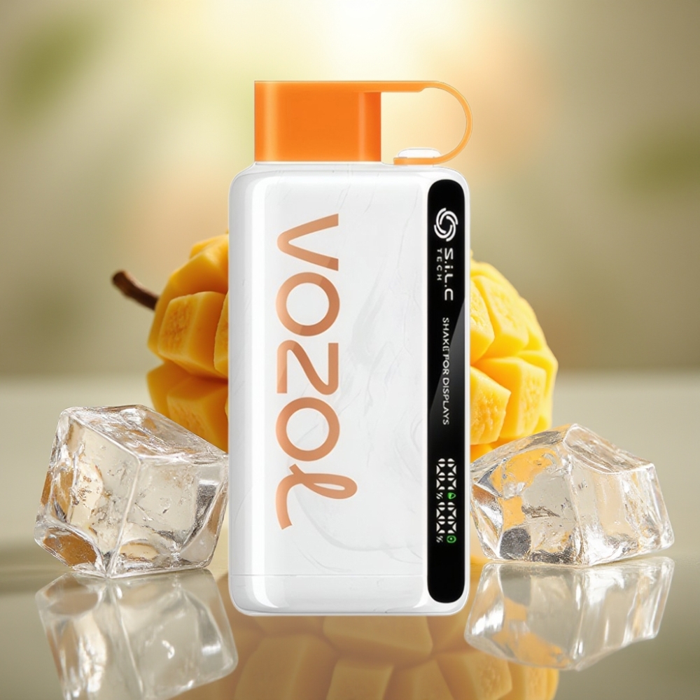VOZOL STAR 9000/12000 Kertakäyttöinen Vape Meksikolainen Mango Jää 30 Nopeampi Lataus