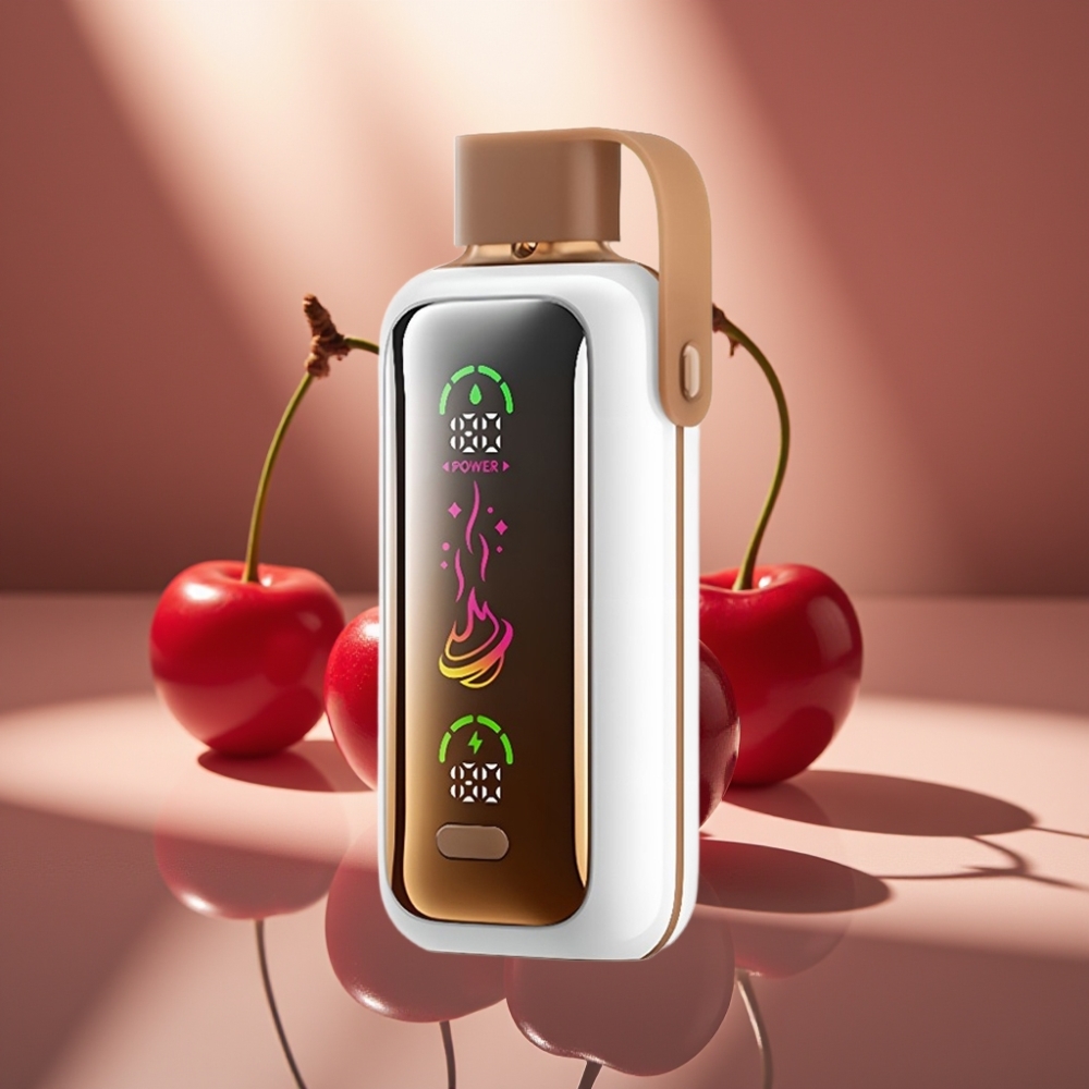 VOZOL Star 20000 Puffs Kertakäyttöinen Vape Kirsikkakola – 22 HD Peili­näyttö Dual Mesh