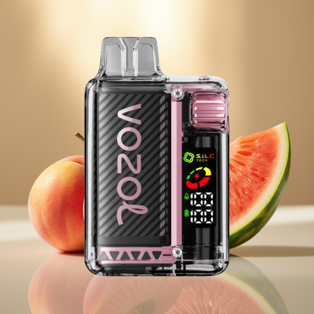 VOZOL Vista 20000 Puffs Ladattava Tupakkatekniikka Persikka Mango Vesimeloni OLED Näyttö