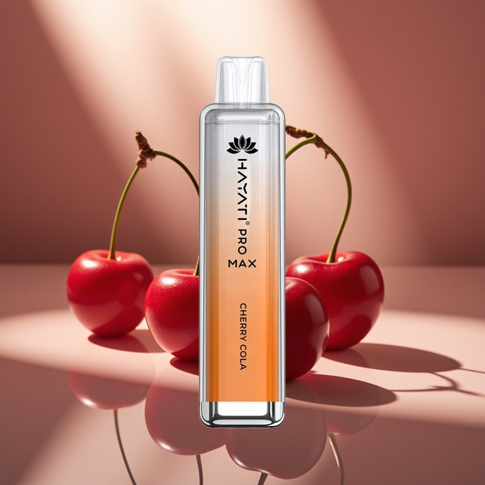 Hayati Pro Max 4000 Puffs Disposable Vape Kirsikka-Kola 1400mAh akku 2/5 nikotiinia