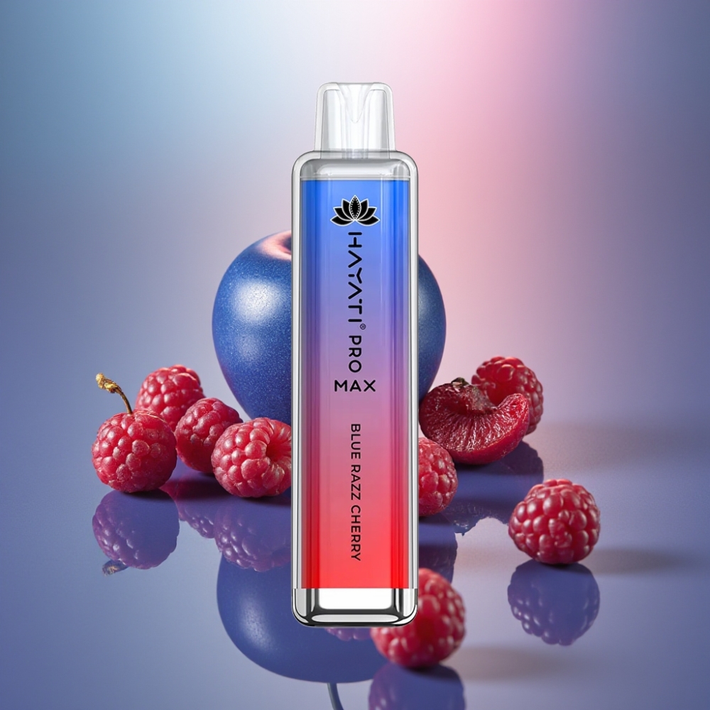 Hayati Pro Max 4000 Puffs Häkätynnyri Kirsikka - 1400mAh akku Ladattava