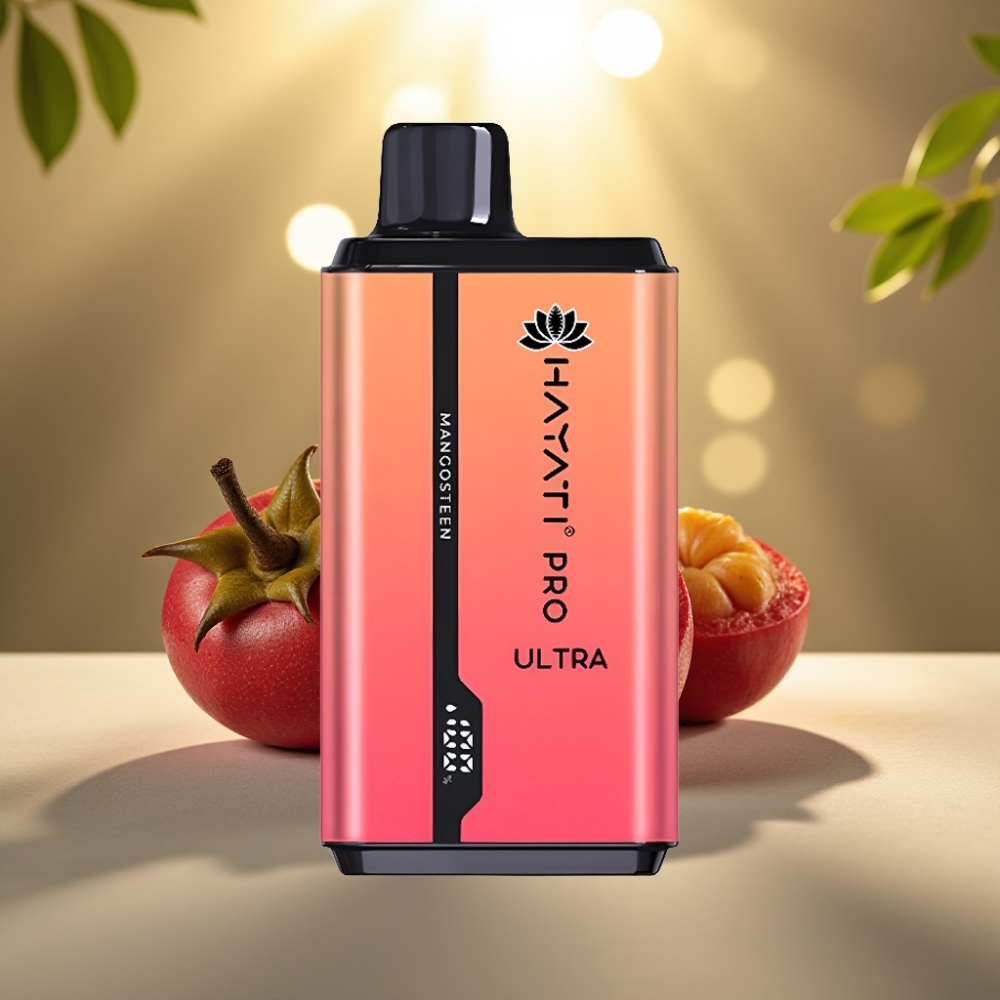 Hayati Pro Ultra 15000 Puffit Kertakäyttöinen Vape Mangosteen 24ml/850mAh