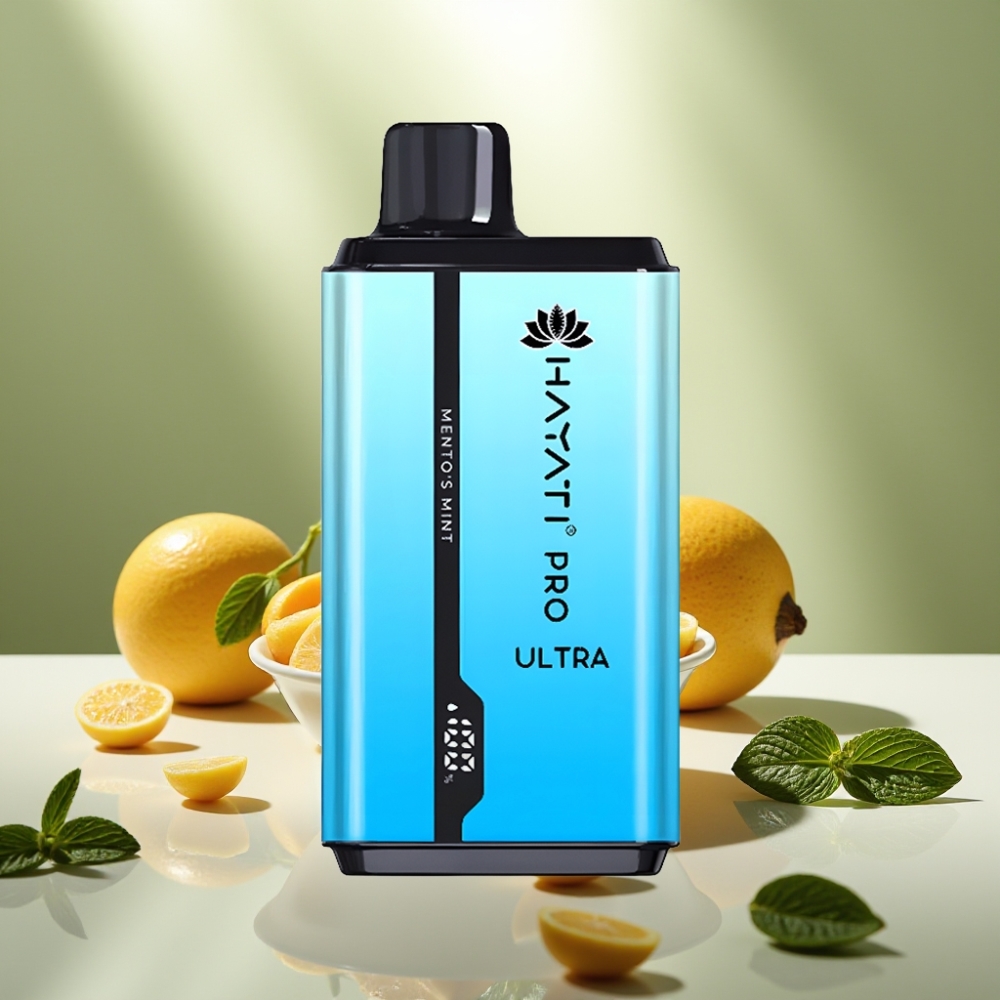 Hayati Pro Ultra 15000 Puffs Kertakäyttöhöyrytin Menton Minttua 850mAh 2×12ml