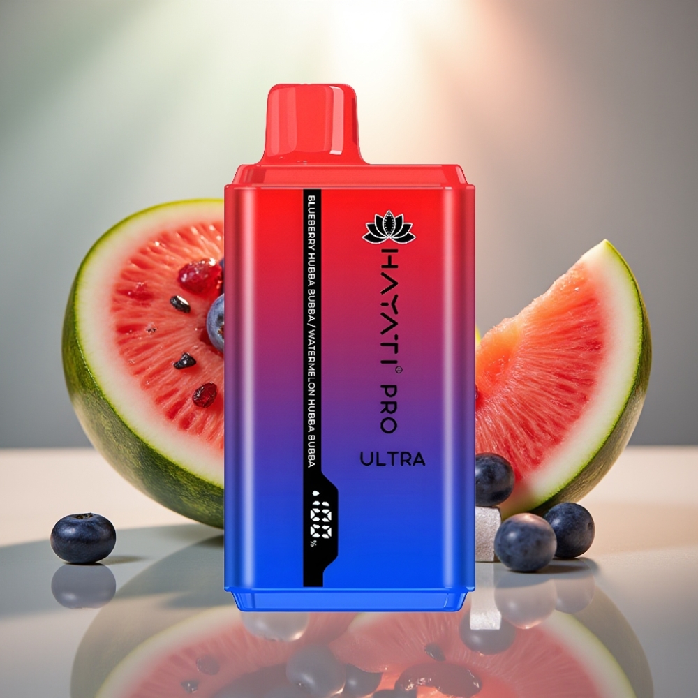 Hayati Pro Ultra 15000 Puffs Kertakäyttöhöyrytin Mustikka Hubba Bubba Vesimeloni Hubba Bubba 850mAh