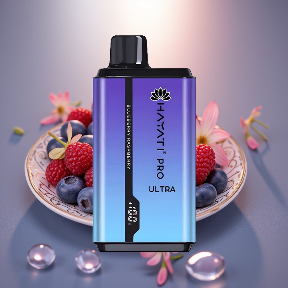 Hayati Pro Ultra 15000 Puffs Kertakäyttöhöyrytin Mustikka-Vadelma 850mAh 24ml