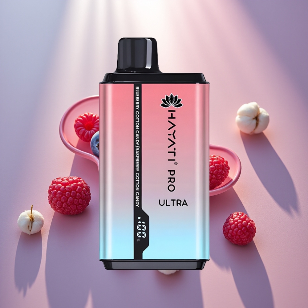 Hayati Pro Ultra 15000 Puffs Mustikka-Vaahtokarkki Vadelma-Vaahtokarkki 2×12ml 2