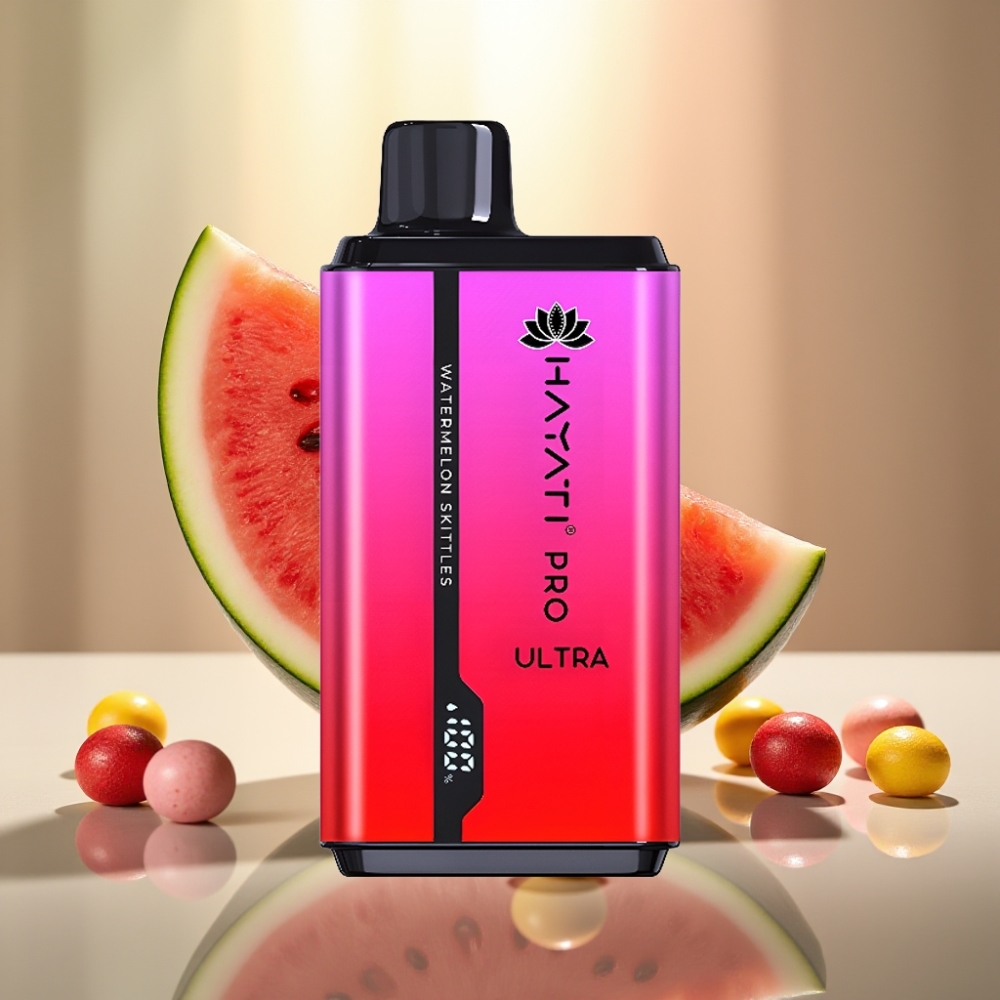 Hayati Pro Ultra 15000 Pussitka Disposable Vape Vesimeloni Skittles 2×12ml 2