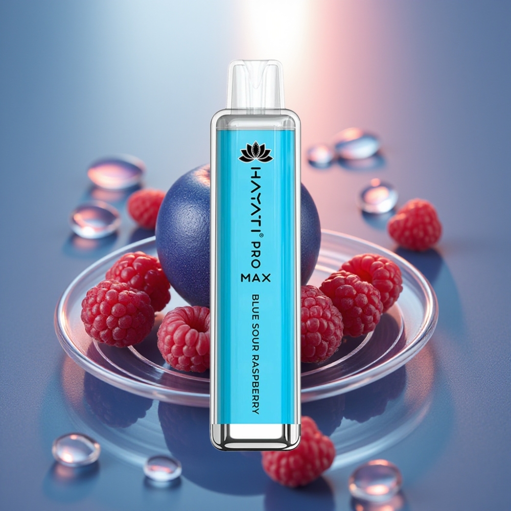 Hayati Pro Max 4000 Puffs - Sininen Hapan Vadelma 1400mAh akku 2ml/10ml säiliö