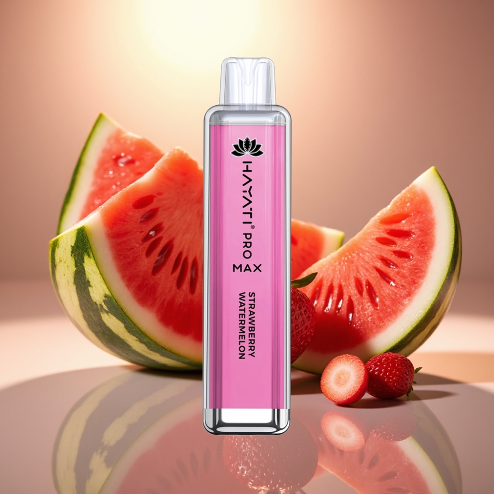 Hayati Pro Max 4000 Puffs Disposable Vape Mansikka-Arbuusi 1400mAh Akku