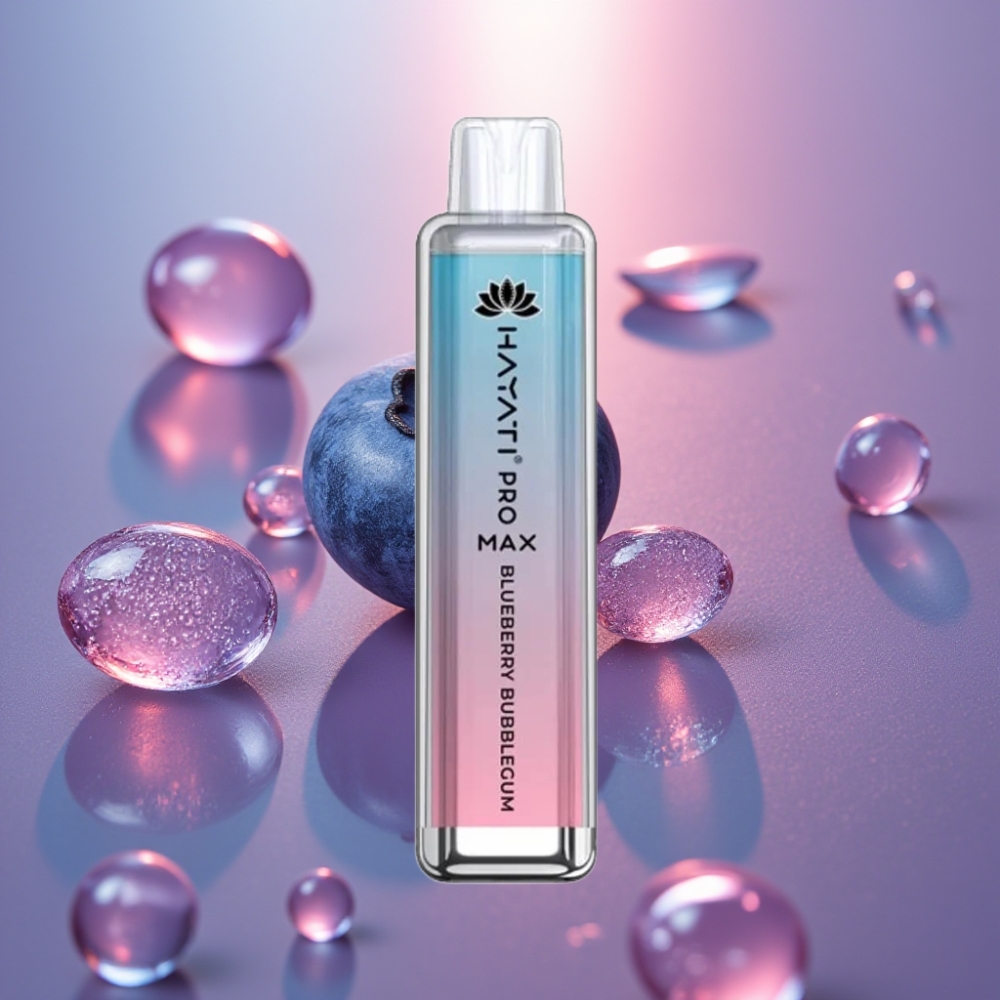Hayati Pro Max 4000 Puffs Disposable Vape Mustikkapurkka 1400mAh akku ladattava