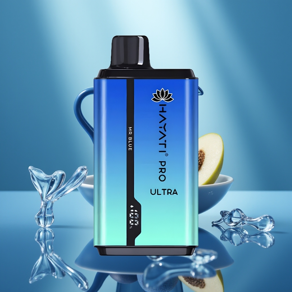 Hayati Pro Ultra 15000 Puffit Disposable Vape Herra Sininen 850mAh 2×12ml