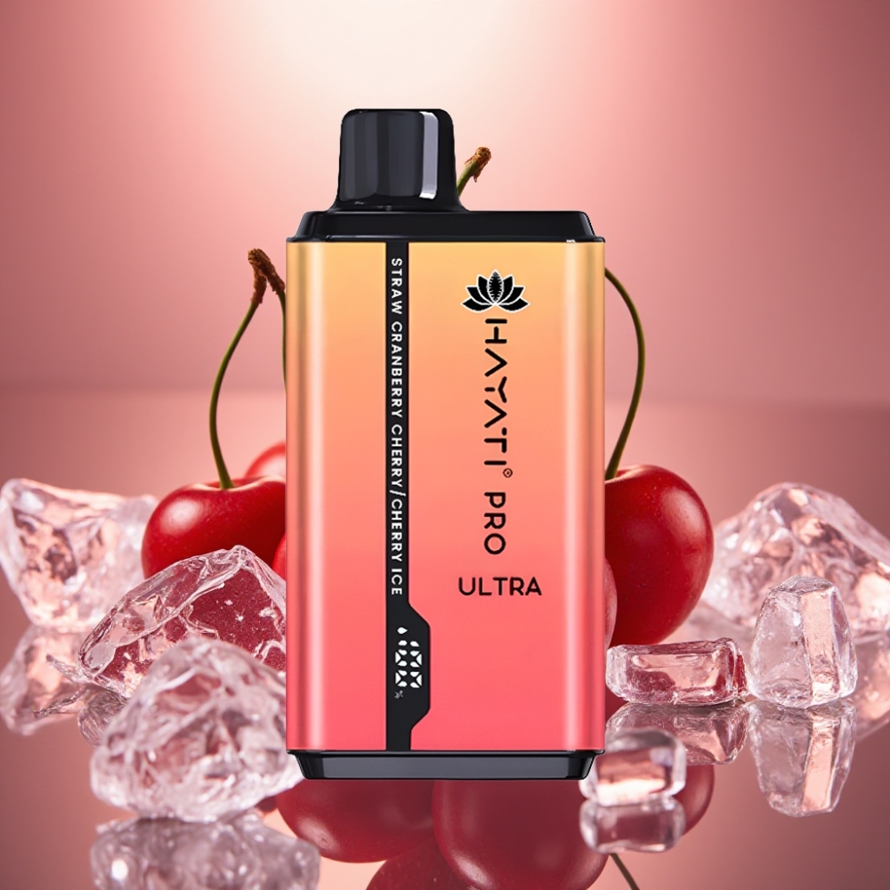 Hayati Pro Ultra 15000 Puffaa Mansikka-Karpalo-Kirsikka-Jää 2×12ml 2%