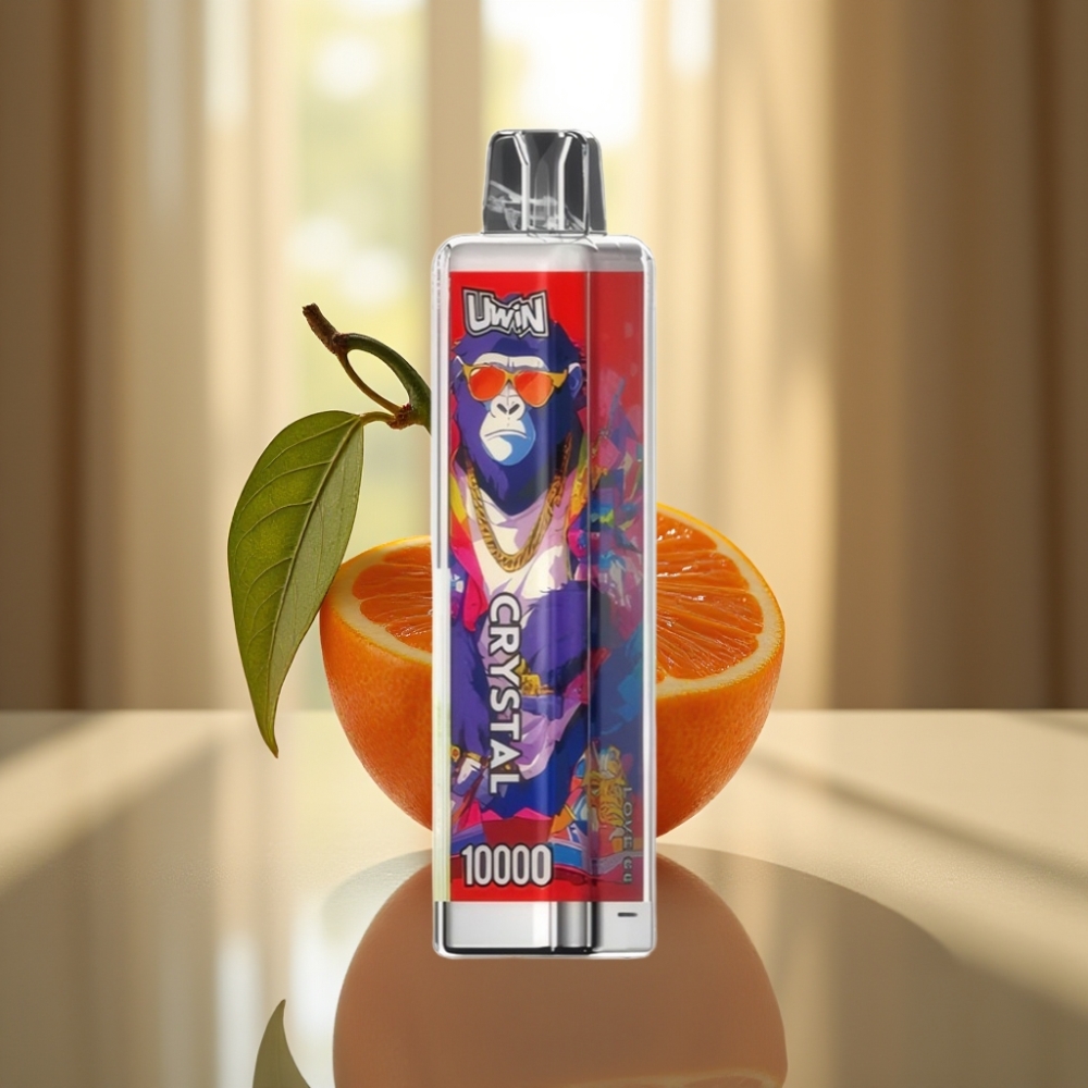 UWIN Crystal 10000 Puffs Disposable Vape Rakkaus 66 – 18ml, Type-C, RGB-valot