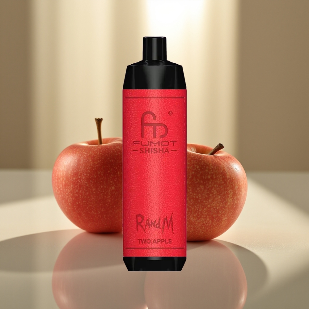 RandM Fumot Shisha 10000 Pähkäykset Disposable Vape Kaksi Omenaa 18ml 850mAh
