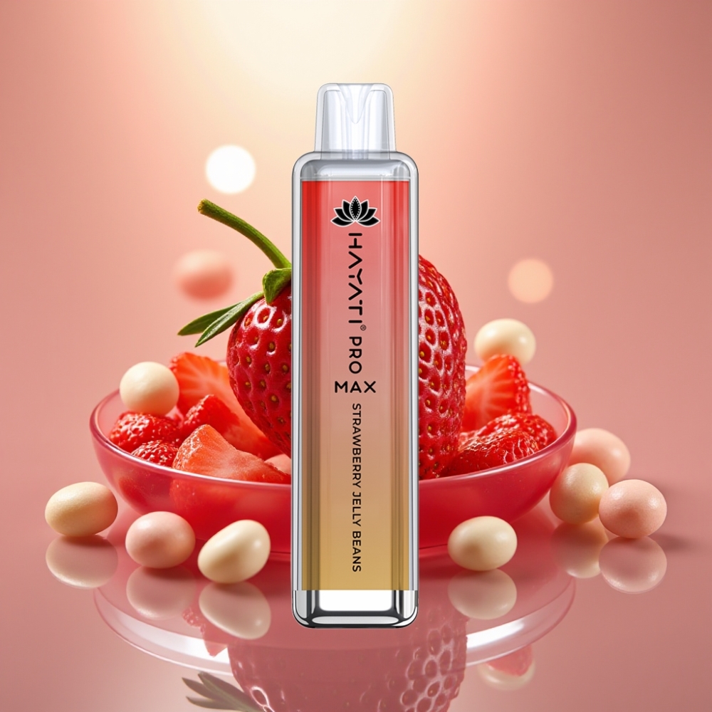 Hayati Pro Max 4000 Puffs Disposable Vape Mansikkahyytelö 1400mAh akku