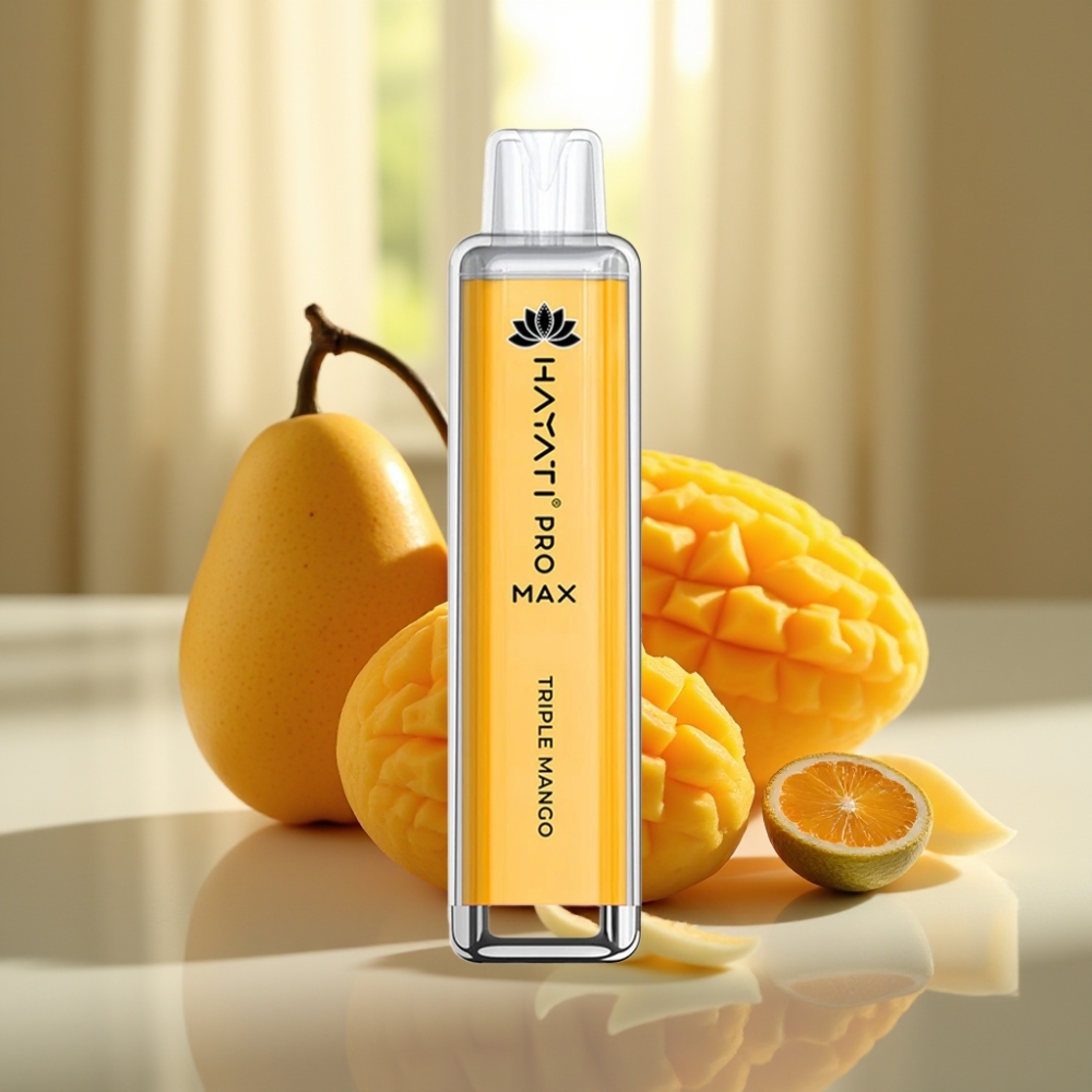 Hayati Pro Max 4000 Puffs Häivytysvape Kolmoismango 1400mAh akku 2/5 Nikotiini