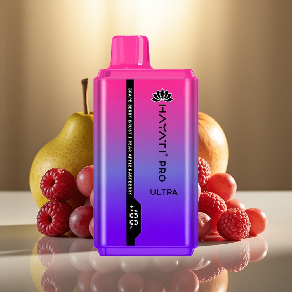 Hayati Pro Ultra 15000 Puffs Disposable Vape Viinimarja-Marja-Päärynä-Omena-Vadelma