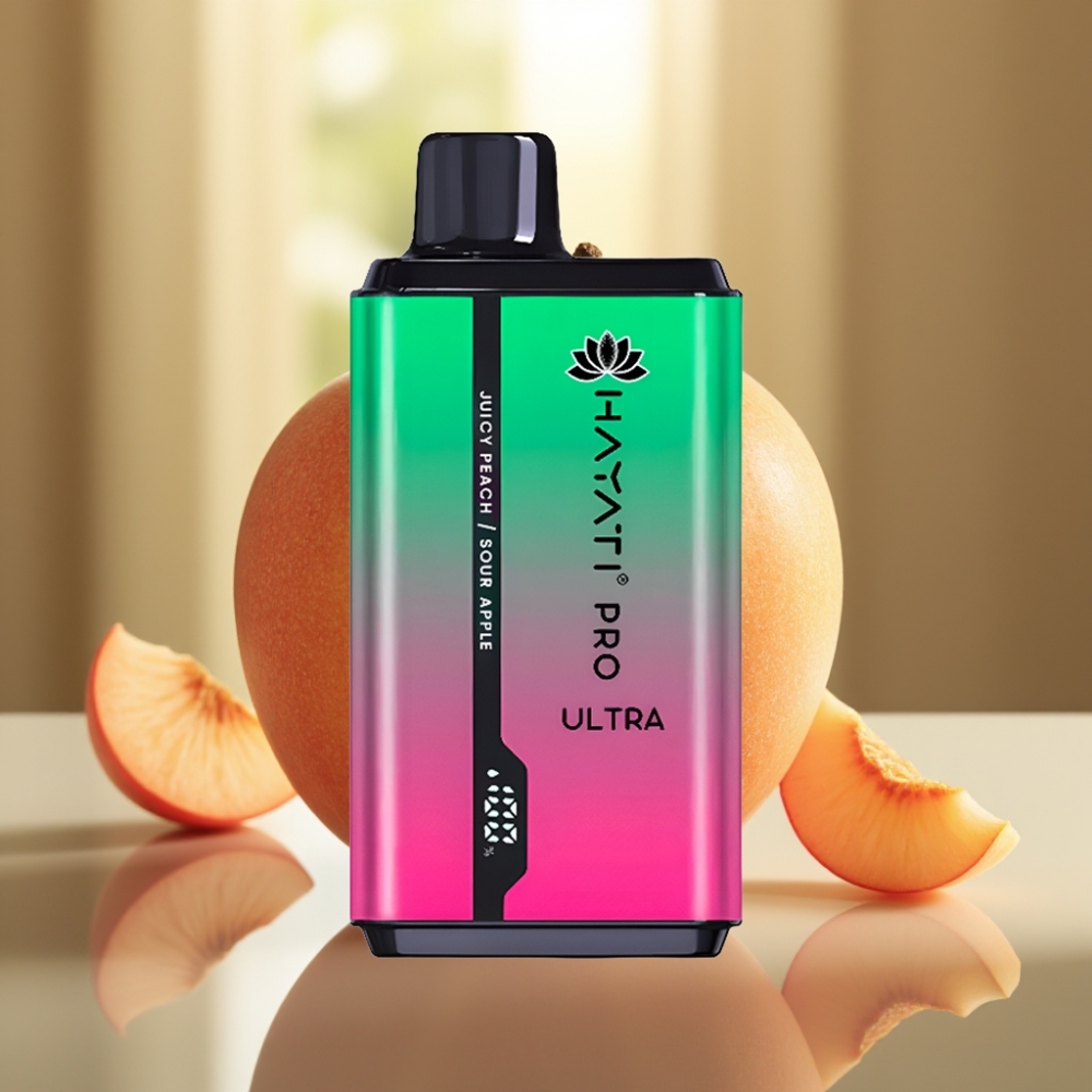 Hayati Pro Ultra 15000 Puffs Häkkinen Omena Mehevä Persikka 2×12ml 2