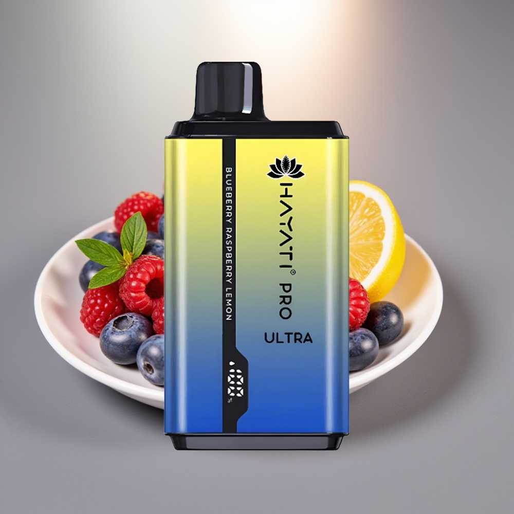 Hayati Pro Ultra 15000 Puffs Mustikka Vadelma Sitruuna 850mAh 2×12ml