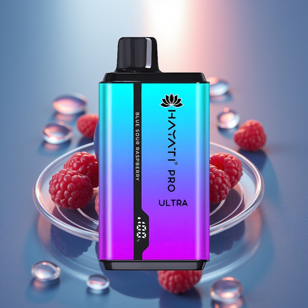 Hayati Pro Ultra 15000 Pusska Disposable Vape Sininen Kirpeä Vadelma 850mAh