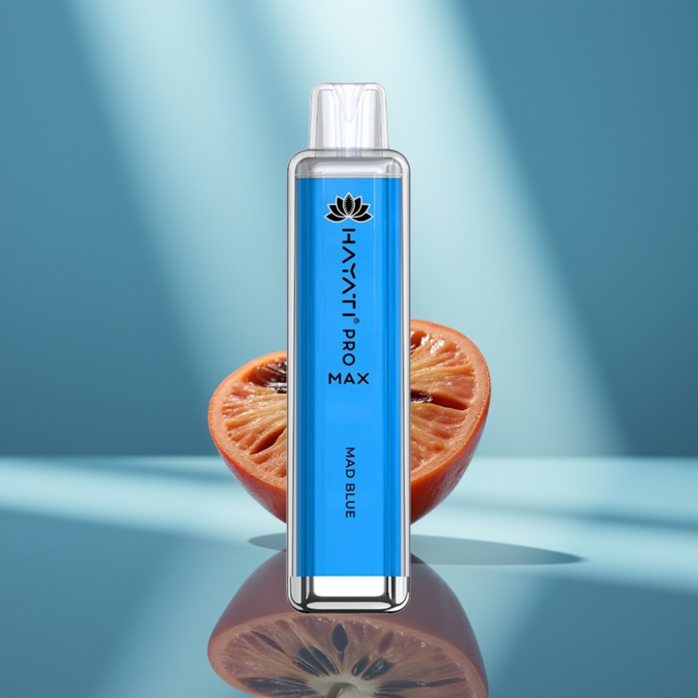 Hayati Pro Max 4000 Puffit Disposable Vape Hullu Sininen 1400mAh 2/5 Nikotiinia